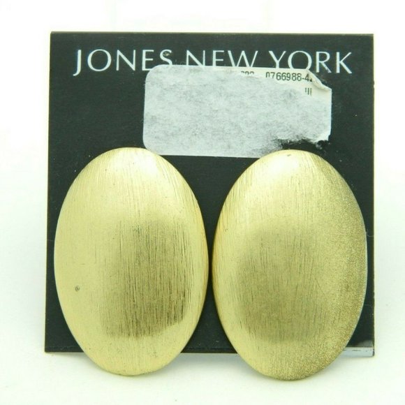 Jones New York Jewelry - Jones New York Textured Gold Tone Large Oval Post